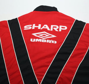 1992/93 MANCHESTER UNITED Vintage Umbro Bench Coat Jacket (M) Alex Ferguson