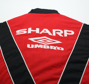 1992/93 MANCHESTER UNITED Vintage Umbro Bench Coat Jacket (M) Alex Ferguson