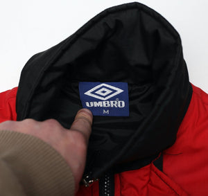 1992/93 MANCHESTER UNITED Vintage Umbro Bench Coat Jacket (M) Alex Ferguson