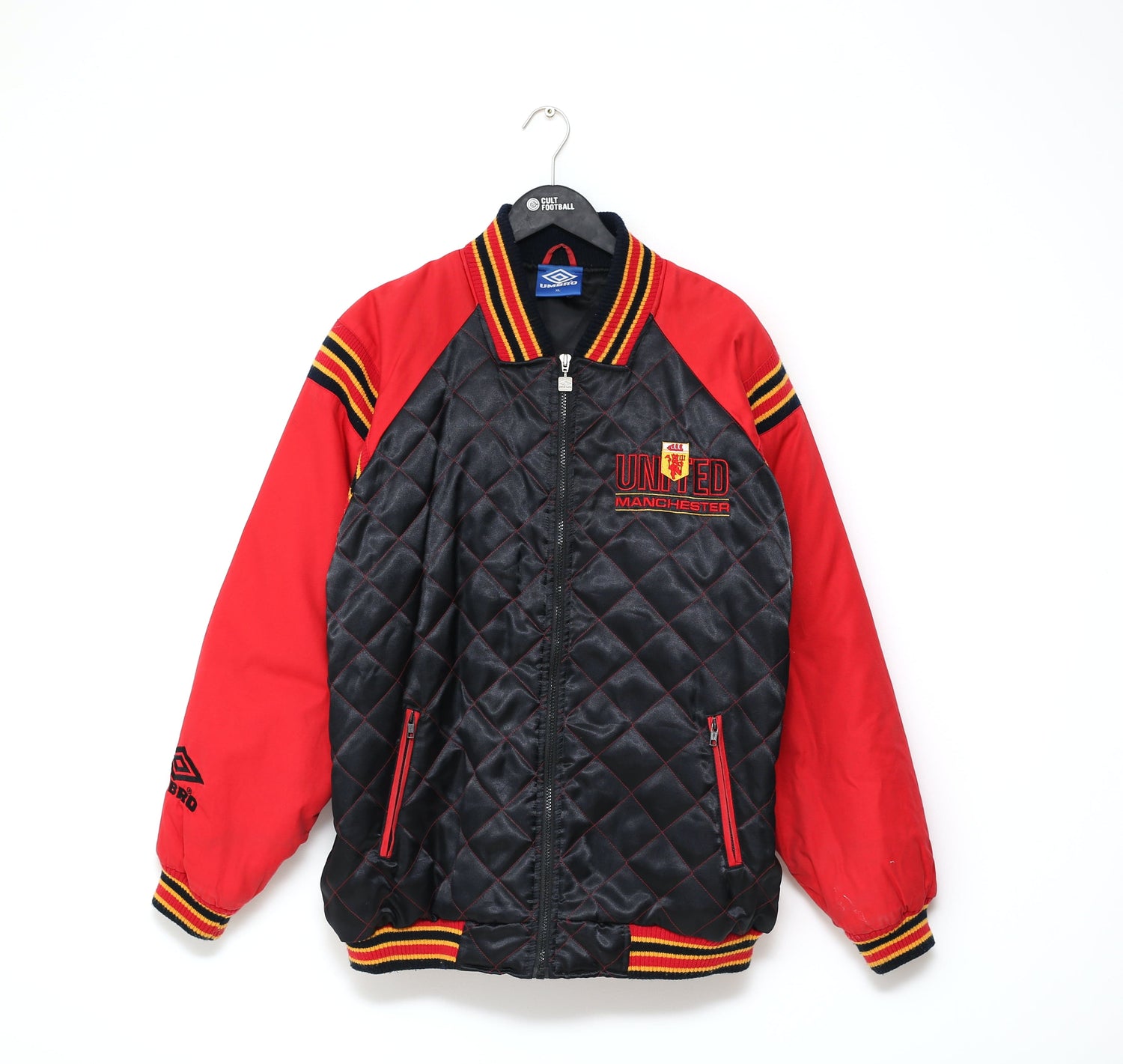 1992/93 MANCHESTER UNITED Vintage Umbro Bomber Jacket (XL/XXL