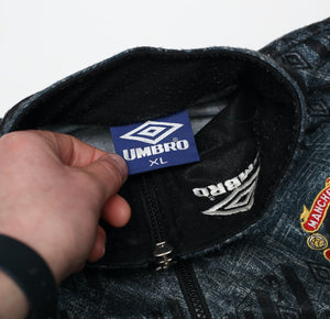 1992/93 MANCHESTER UNITED Vintage Umbro Track Top Jacket (XL) Cantona Era