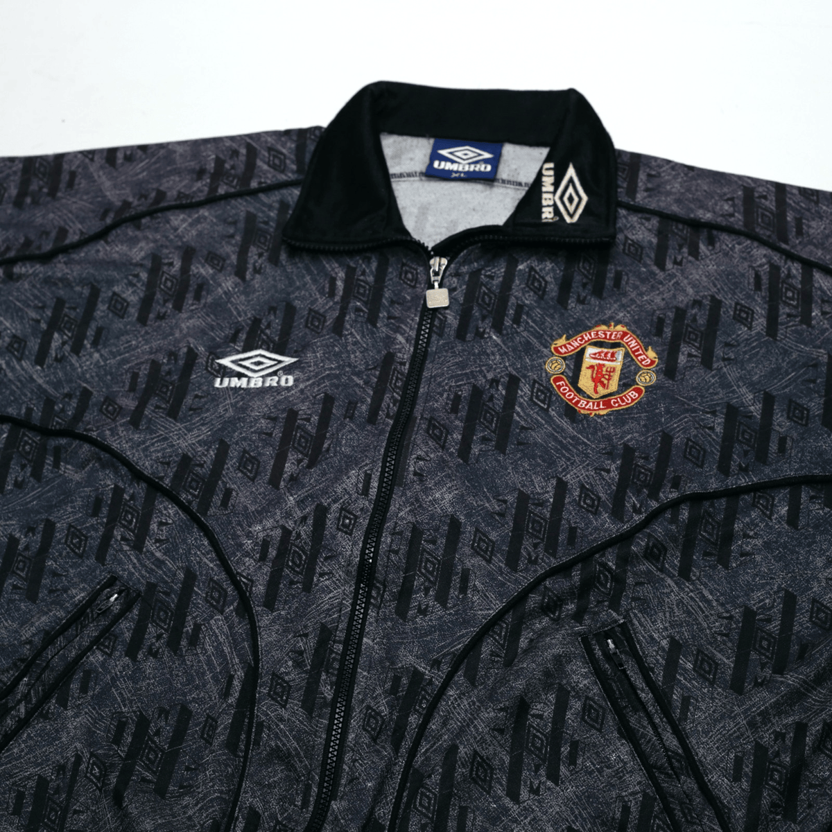 1992/93 Manchester United Vintage Umbro Track Top (XL)