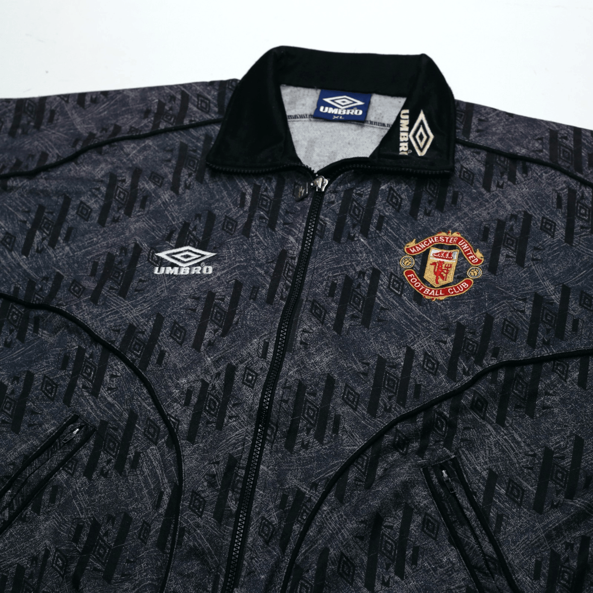1992/93 Manchester United Vintage Umbro Track Top (XL)