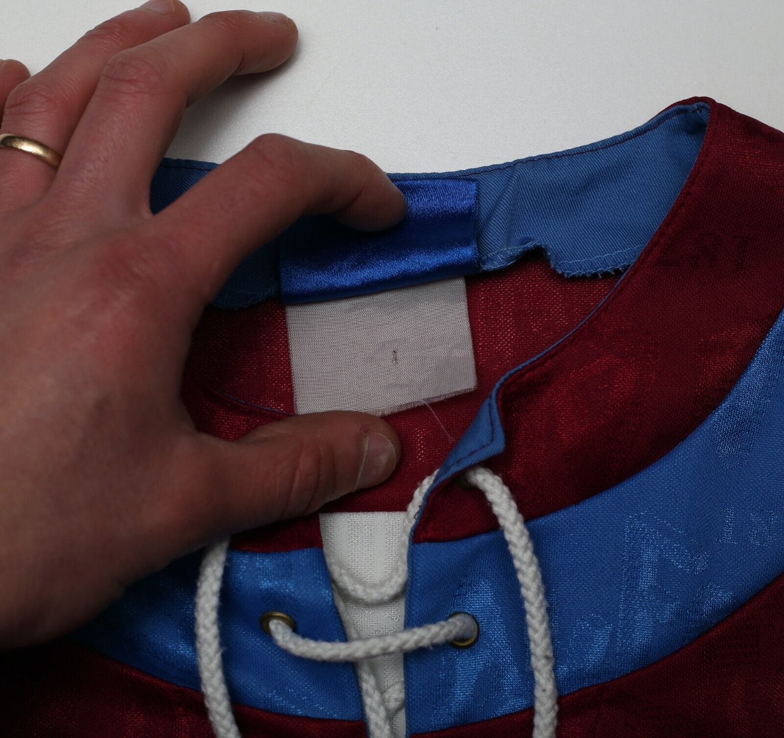 1992/93 McGRATH #5 Aston Villa Vintage Umbro Home Football Shirt (M/L)