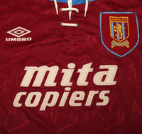 1992/93 McGRATH #5 Aston Villa Vintage Umbro Home Football Shirt (M/L)