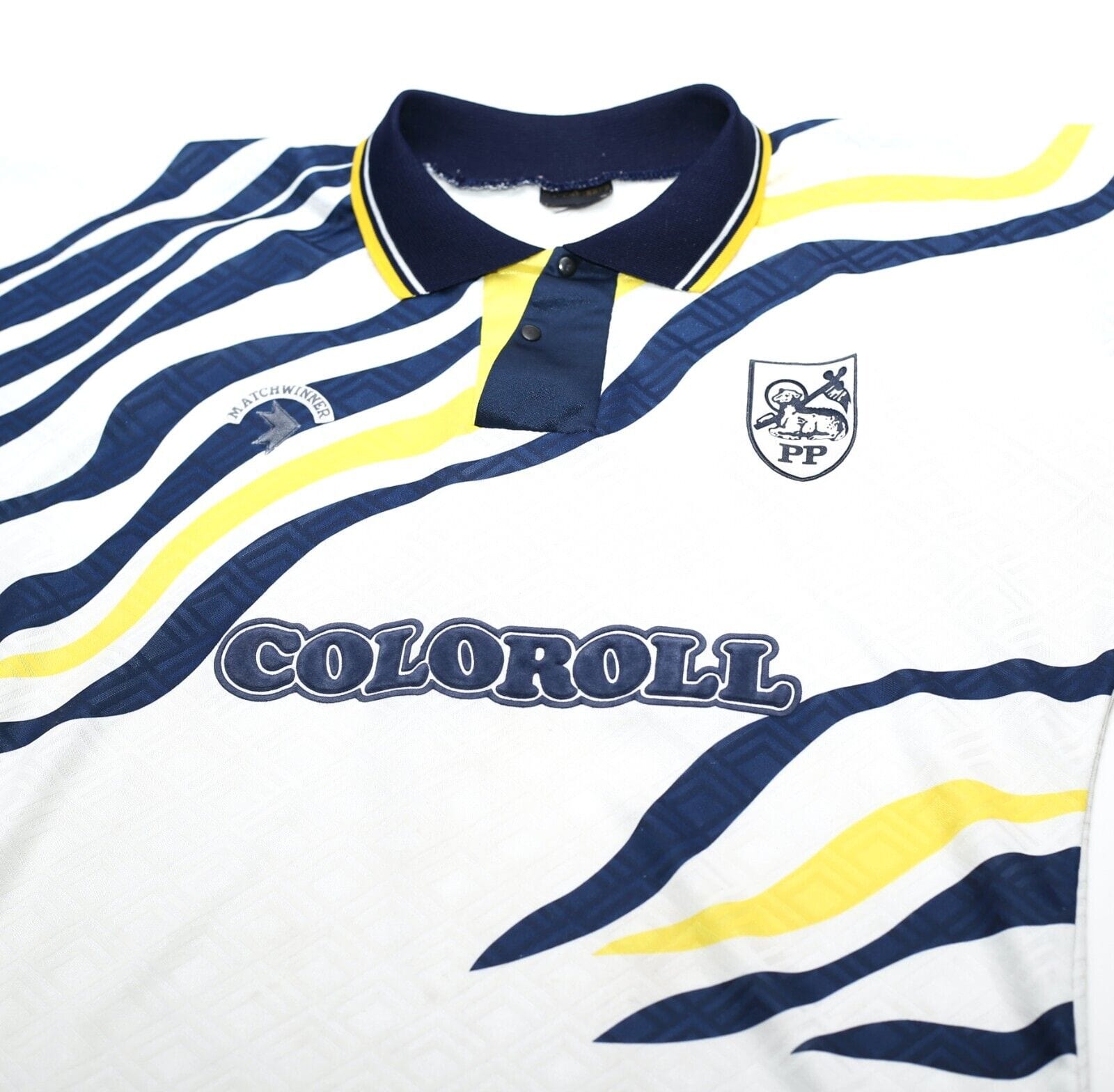 1992/93 PRESTON North End Vintage Matchwinner Home Football Shirt (M)