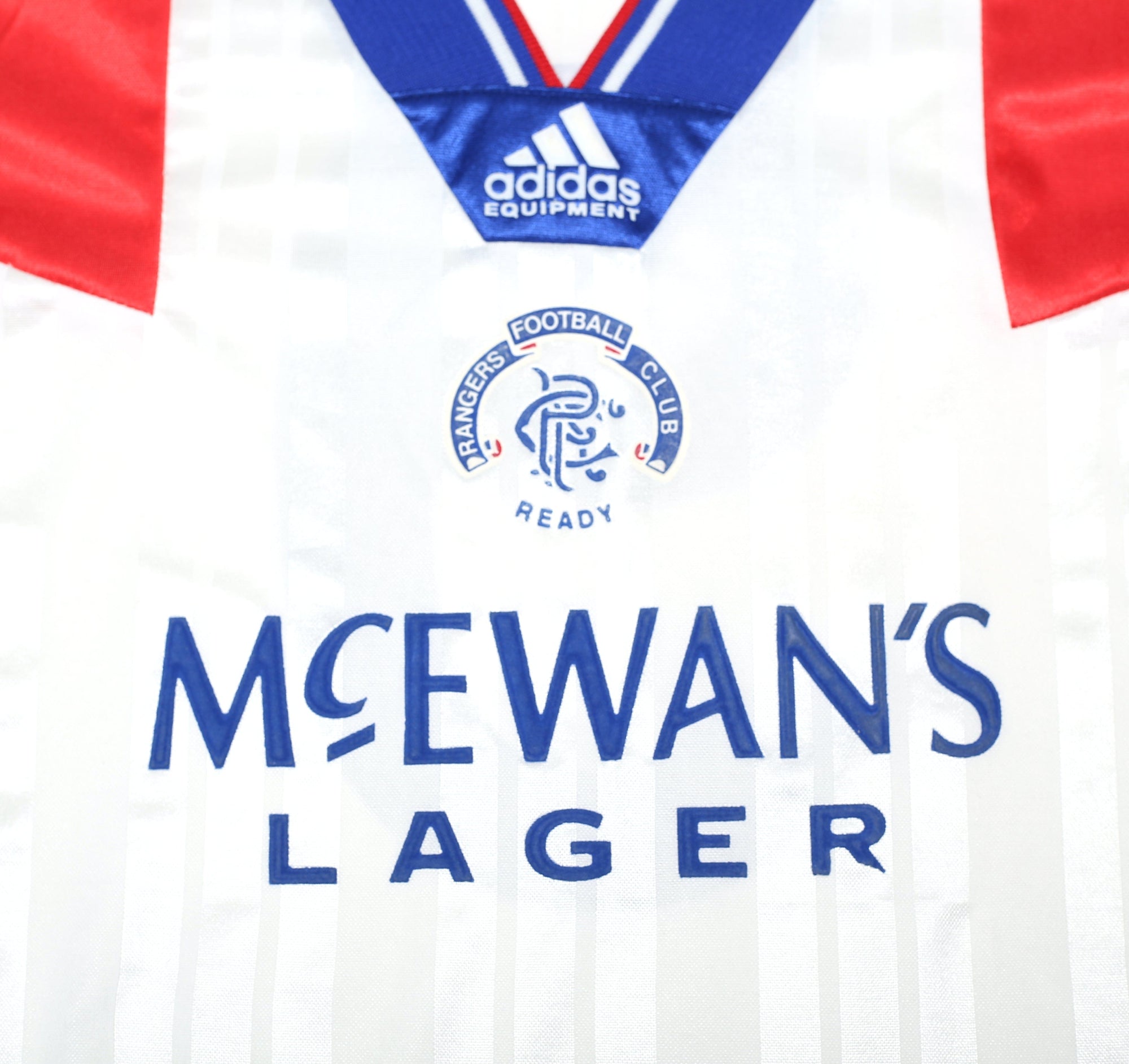 1992/93 RANGERS Vintage Adidas Away Football Shirt (L)