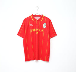 1992/93 RAVENNA CALCIO Vintage Umbro Away Football Shirt Jersey (L)