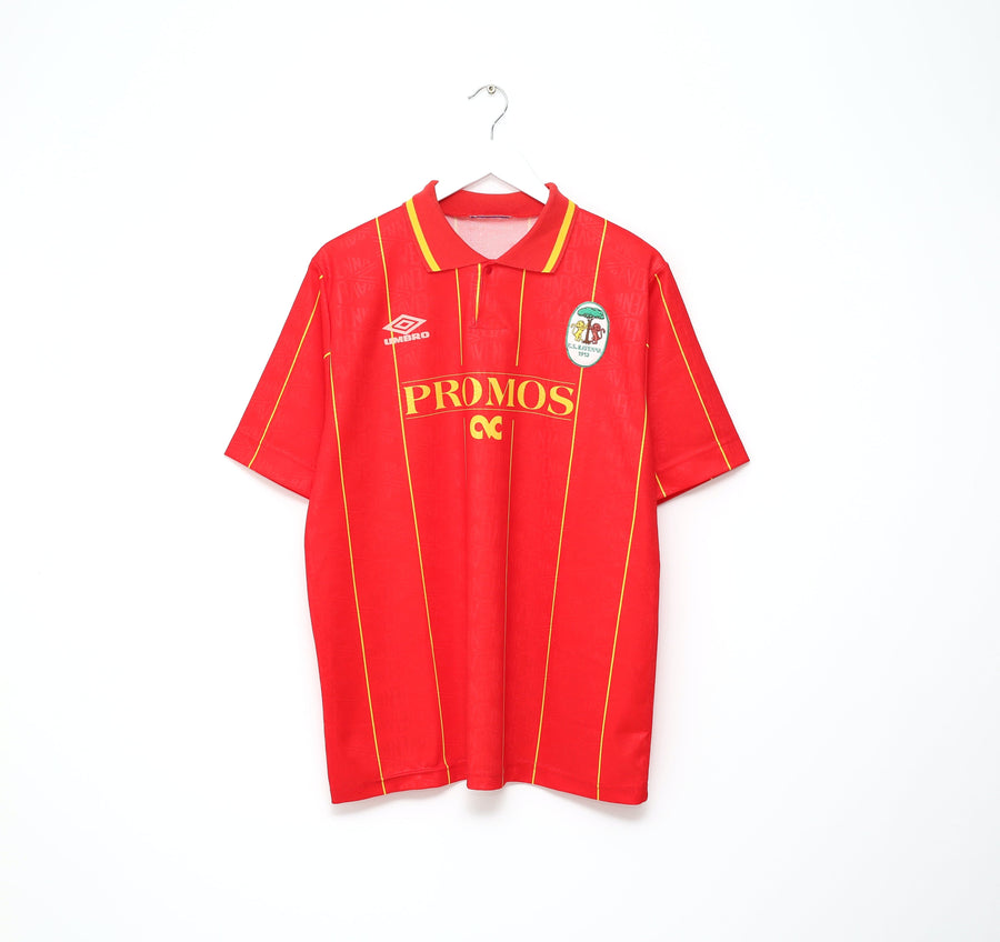 1992/93 RAVENNA CALCIO Vintage Umbro Away Football Shirt Jersey (L)