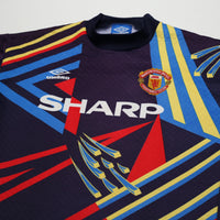 1992/93 Schmeichel #1 Manchester United Vintage Umbro GK Football Shirt (S)