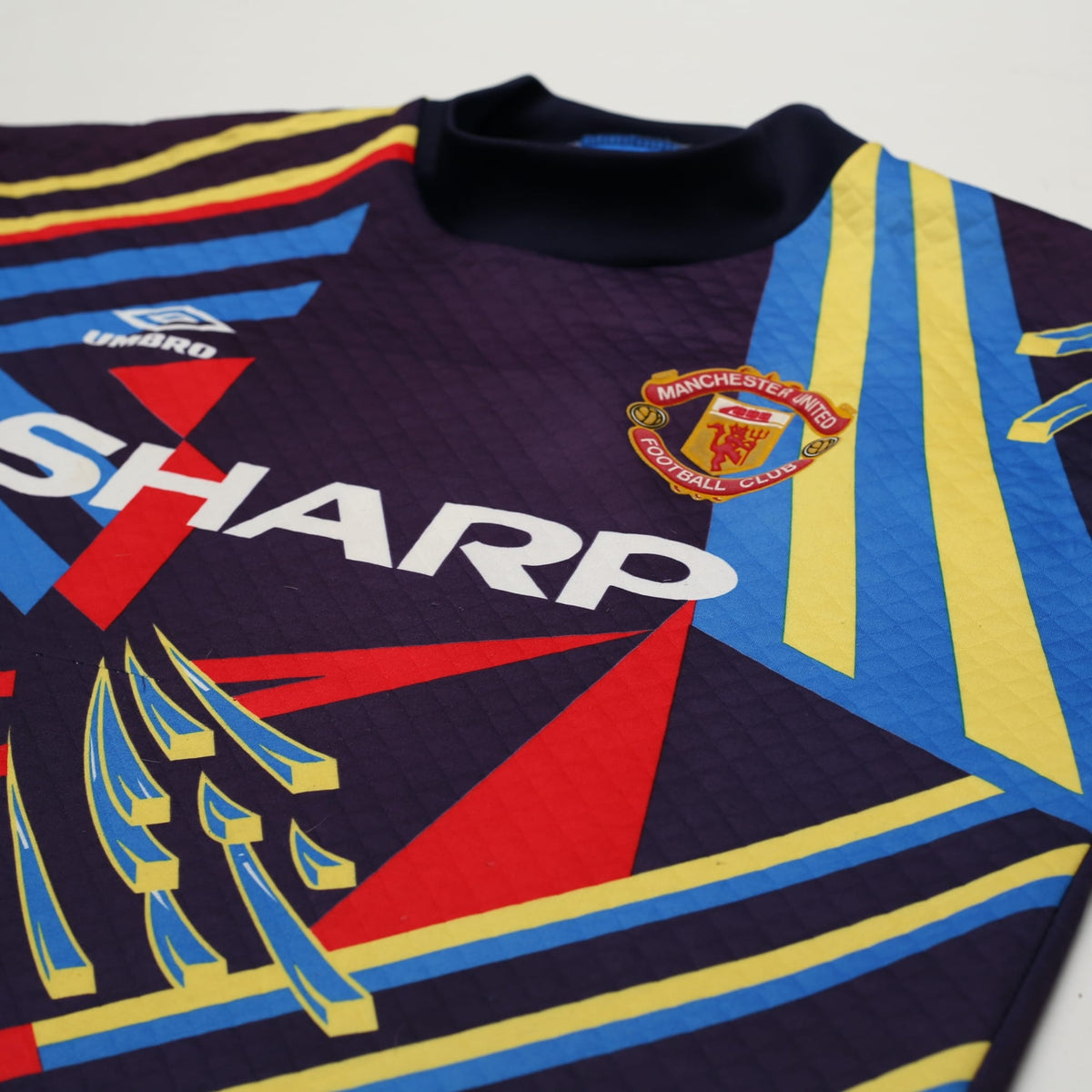 1992/93 Schmeichel #1 Manchester United Vintage Umbro GK Football Shirt (S)