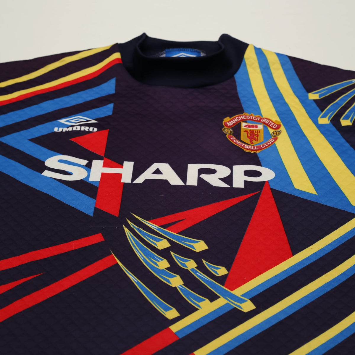 1992/93 Schmeichel #1 Manchester United Vintage Umbro GK Football Shirt (S)