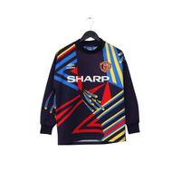 1992/93 Schmeichel #1 Manchester United Vintage Umbro GK Football Shirt (S)