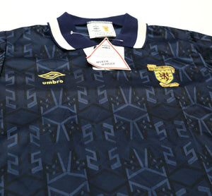 1992/93 SCOTLAND Vintage Umbro Home Football Shirt Jersey (S) BNWT