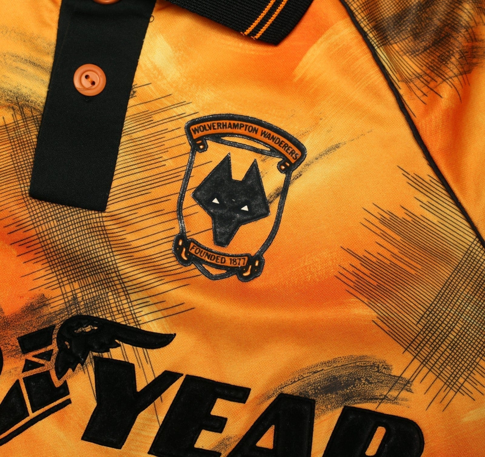 1992/93 WOLVERHAMPTON WANDERERS Vintage Molineux Home Football Shirt (M)