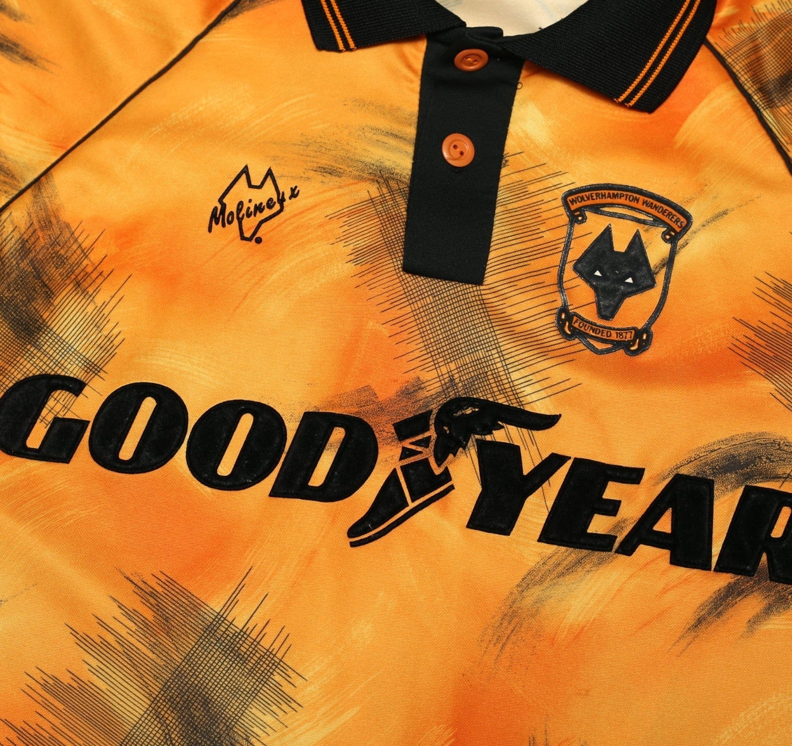 1992/93 WOLVERHAMPTON WANDERERS Vintage Molineux Home Football Shirt (M)