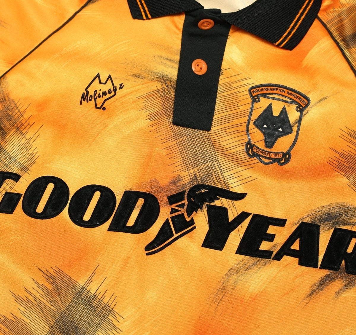 1992/93 WOLVERHAMPTON WANDERERS Vintage Molineux Home Football Shirt (M)