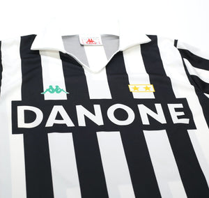 1992/94 BAGGIO #10 Juventus Vintage Kappa Home LS Football Shirt Jersey (S/M)