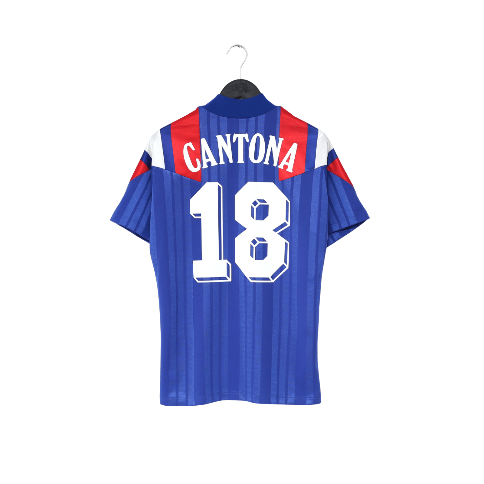 1992/94 CANTONA #18 France Vintage adidas Home Football Shirt (S/M) Euro 92