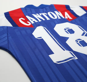 1992/94 CANTONA #18 France Vintage adidas Home Football Shirt (S/M) Euro 92