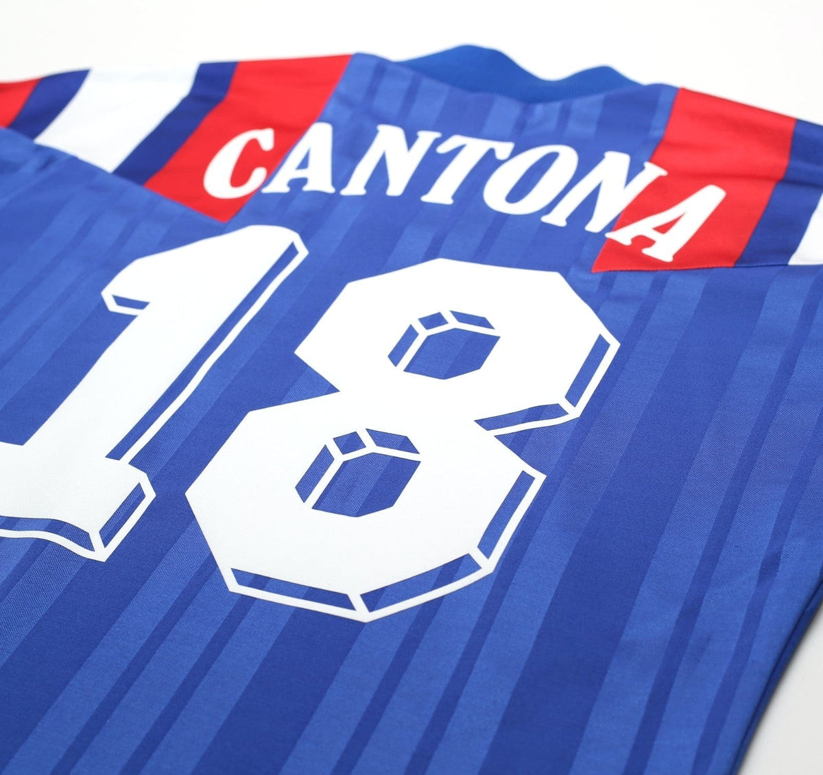 1992/94 CANTONA #18 France Vintage adidas Home Football Shirt (S/M) Euro 92