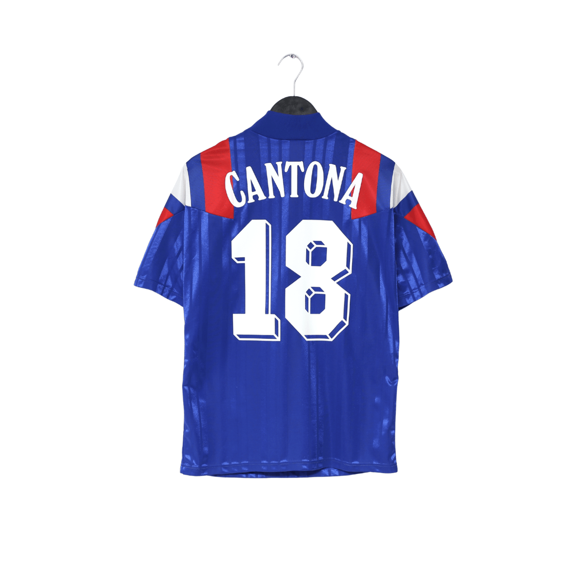 1992/94 CANTONA #18 France Vintage adidas Home Football Shirt (S/M) Eu 1992/94 CANTONA #18 France Vintage adidas Home Football Shirt (S/M) Eu