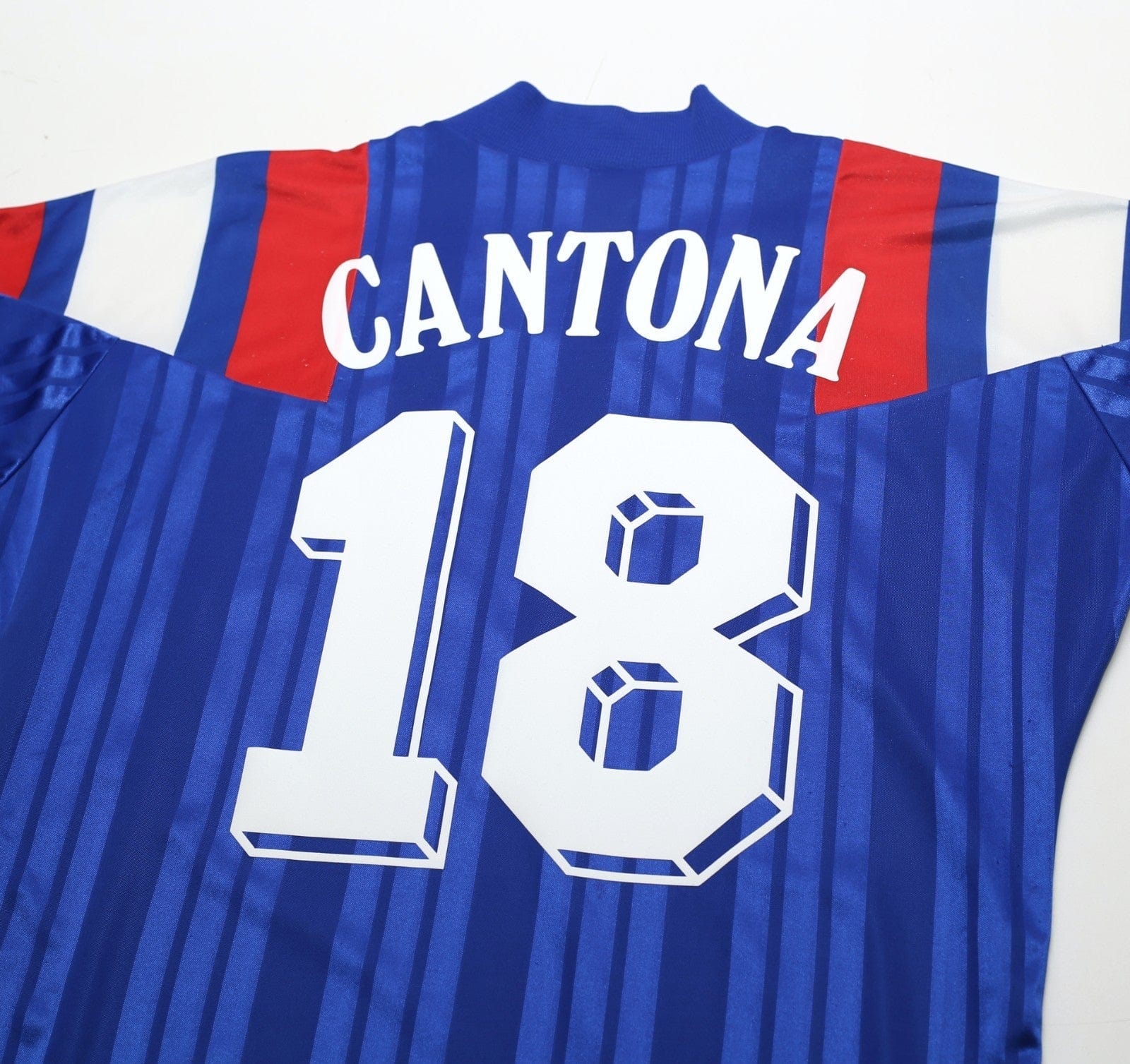 当時モノ ユニフォーム アディダス／フランス 94 サッカー パパン カントナ 1992/94 CANTONA #18 France Vintage adidas Home Football Shirt