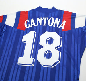 1992/94 CANTONA #18 France Vintage adidas Home Football Shirt (S/M) Euro 92