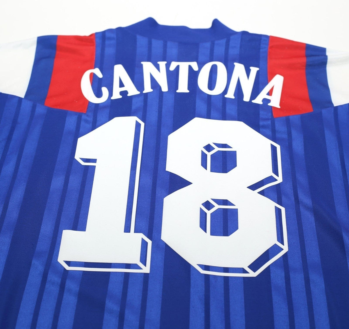 1992/94 CANTONA #18 France Vintage adidas Home Football Shirt (S/M) Euro 92