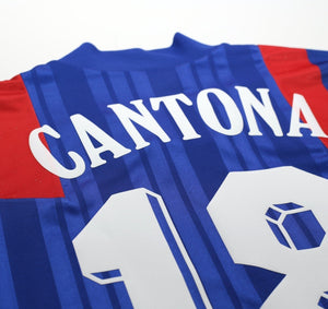 1992/94 CANTONA #18 France Vintage adidas Home Football Shirt (S/M) Euro 92