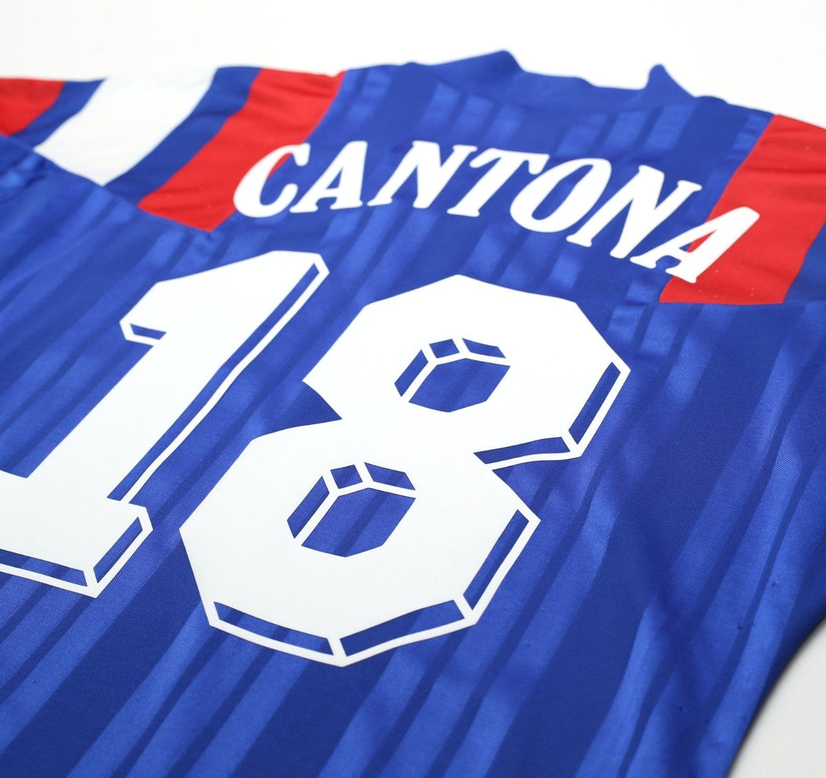 1992/94 CANTONA #18 France Vintage adidas Home Football Shirt (S/M) Euro 92