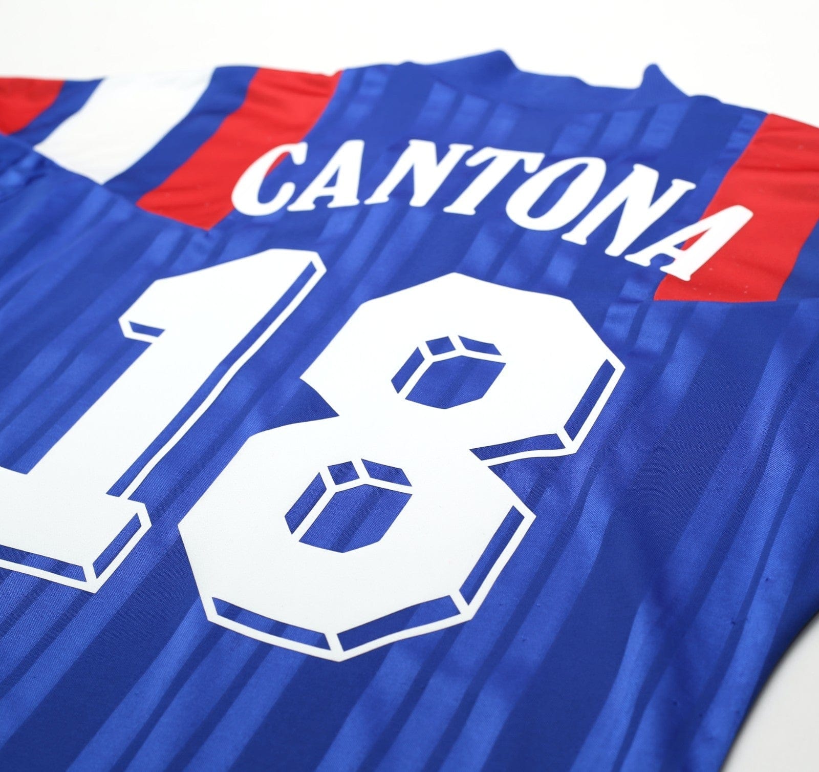 1992/94 CANTONA #18 France Vintage adidas Home Football Shirt (S/M) Euro 92