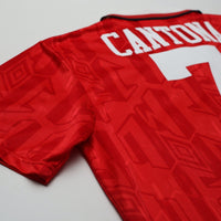 1992/94 Cantona #7 Manchester United Vintage Umbro Home Football Shirt (L)
