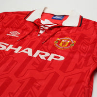 1992/94 Cantona #7 Manchester United Vintage Umbro Home Football Shirt (L)