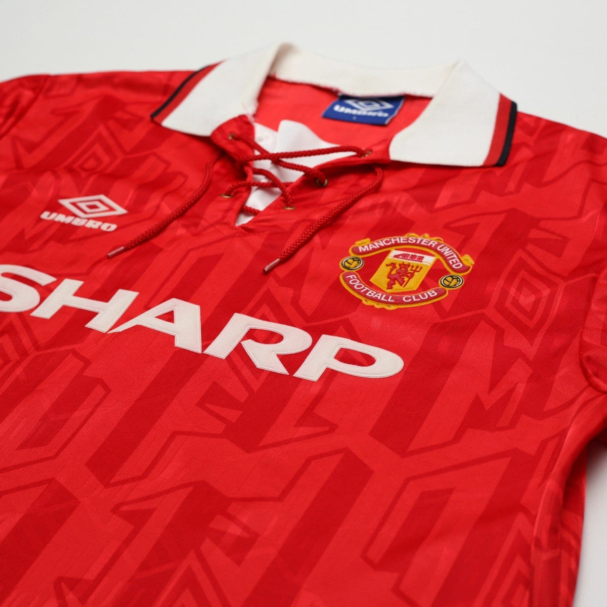1992/94 Cantona #7 Manchester United Vintage Umbro Home Football Shirt (L)