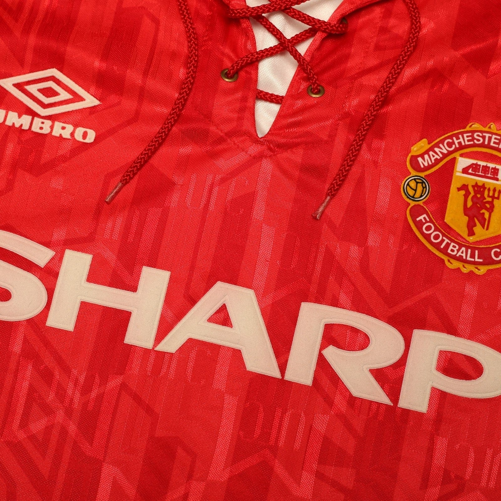 1992/94 Cantona #7 Manchester United Vintage Umbro Home Football Shirt (L)