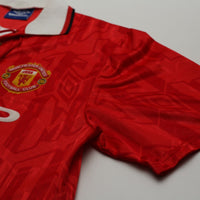1992/94 Cantona #7 Manchester United Vintage Umbro Home Football Shirt (L)
