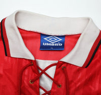 1992/94 CANTONA #7 Manchester United Vintage Umbro Home Football Shirt (L/XL)