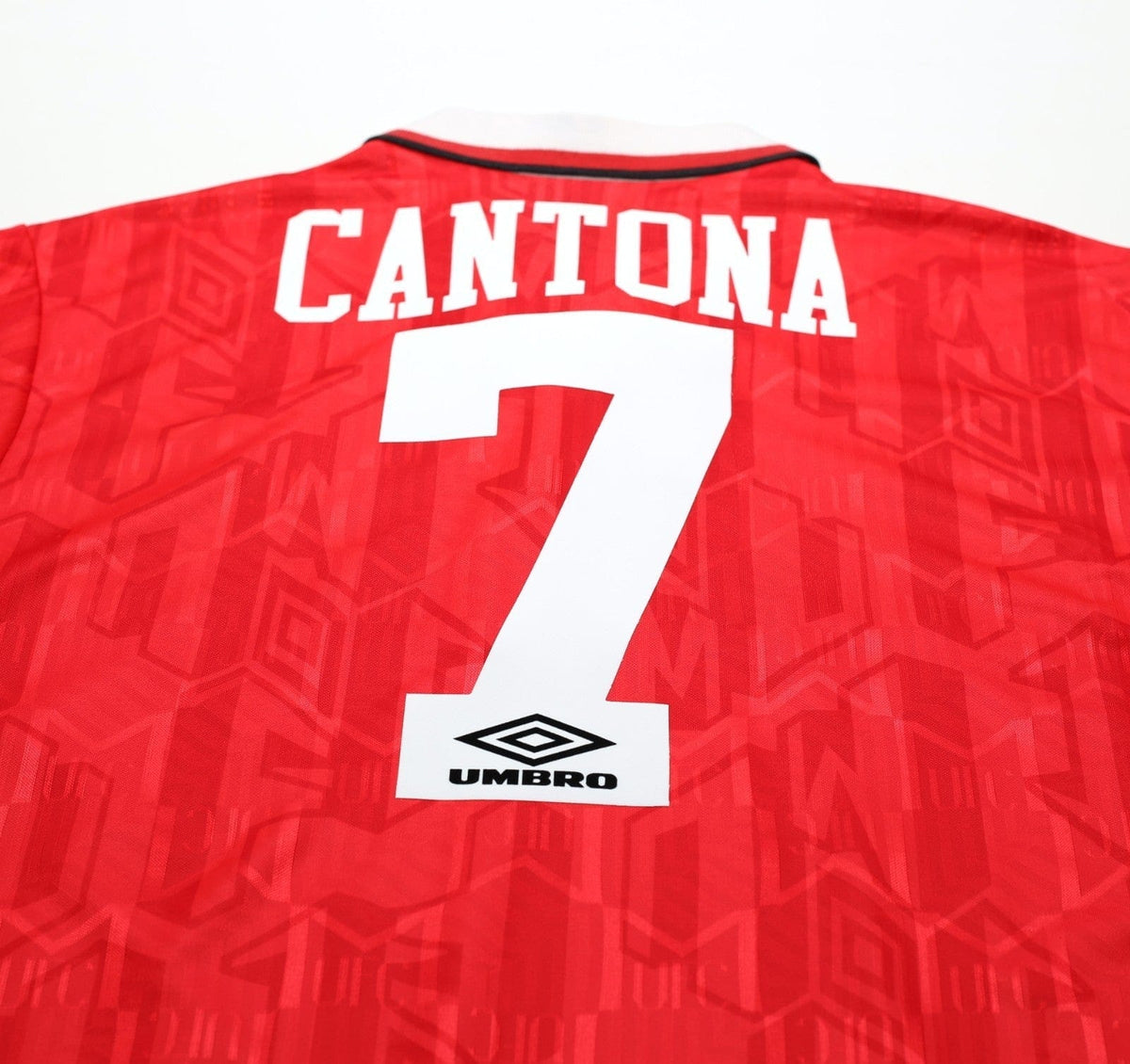 1992/94 CANTONA #7 Manchester United Vintage Umbro Home Football Shirt (L/XL)