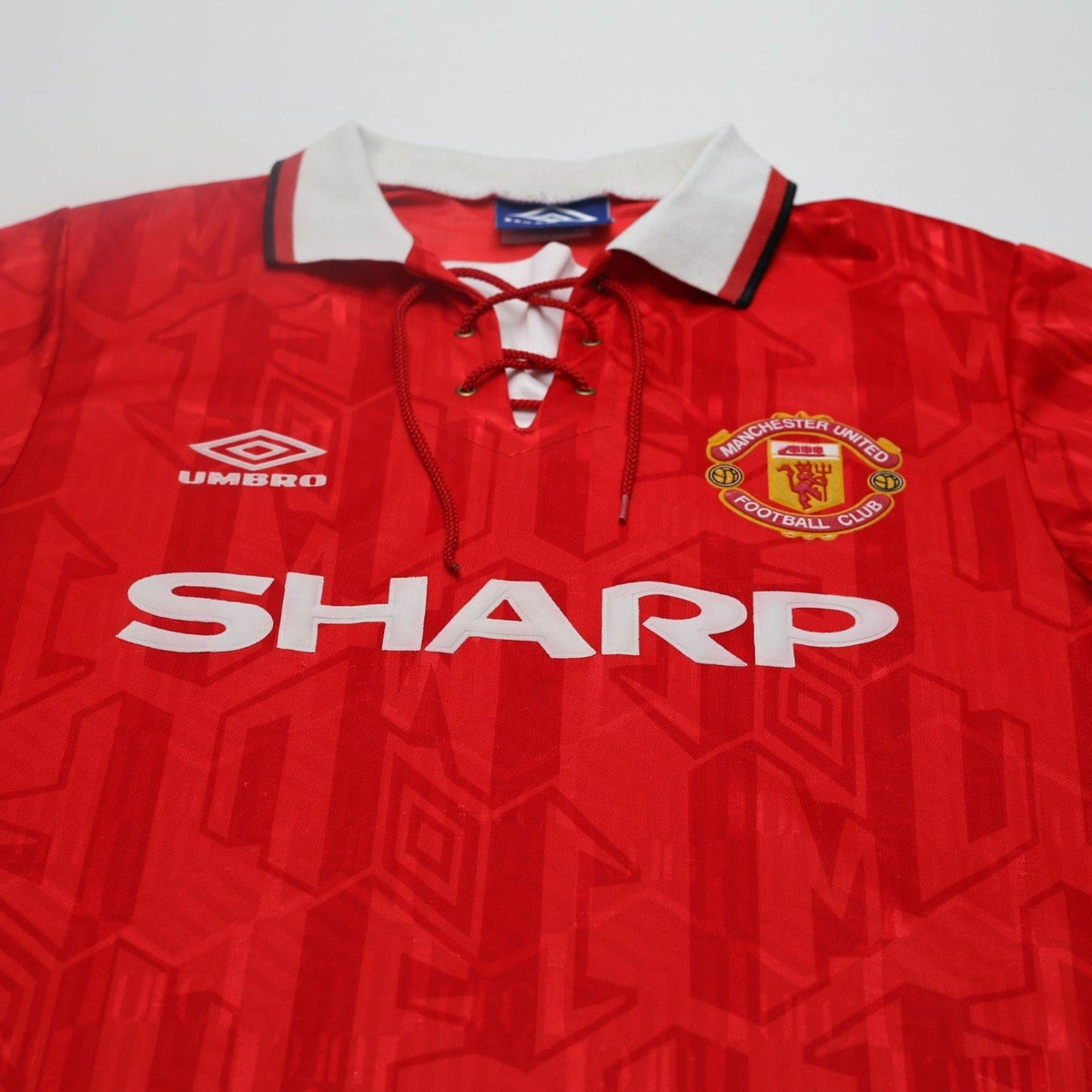 1992/94 Cantona #7 Manchester United Vintage Umbro Home Football Shirt (S)