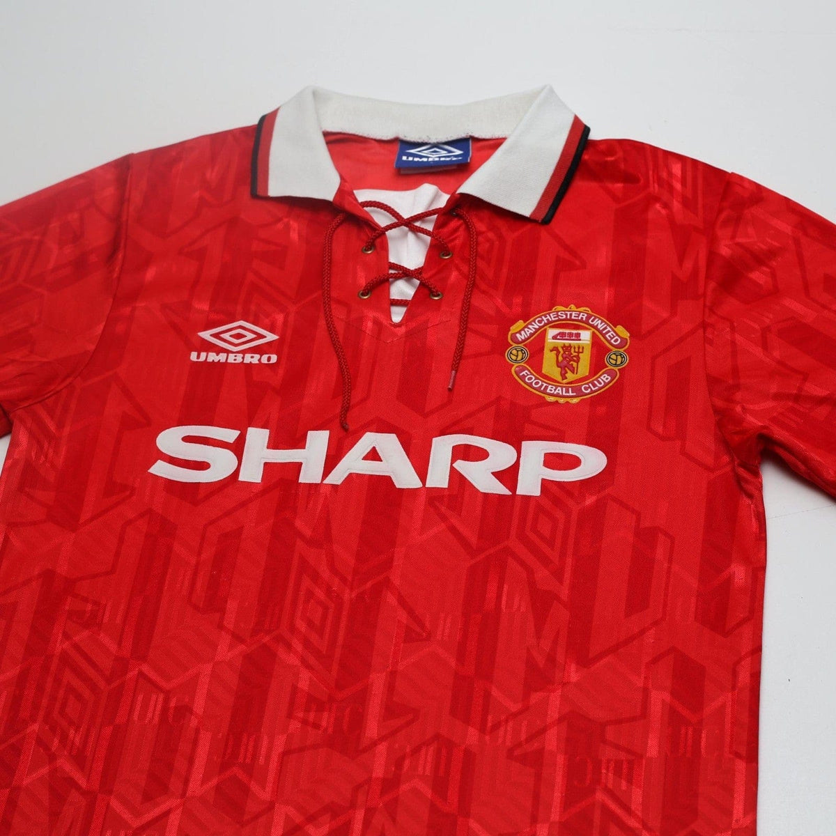 1992/94 Cantona #7 Manchester United Vintage Umbro Home Football Shirt (S)