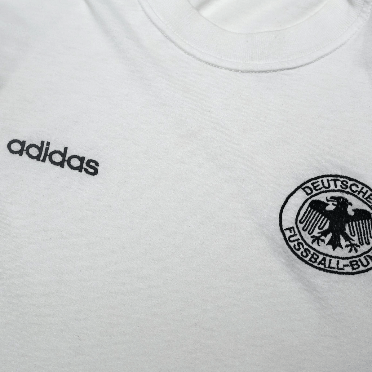 1992/94 Germany Vintage adidas Home Football Cotton Tee Shirt (L) EURO 92