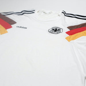 1992/94 Germany Vintage adidas Home Football Cotton Tee Shirt (L) EURO 92