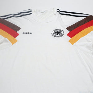 1992/94 Germany Vintage adidas Home Football Cotton Tee Shirt (L) EURO 92