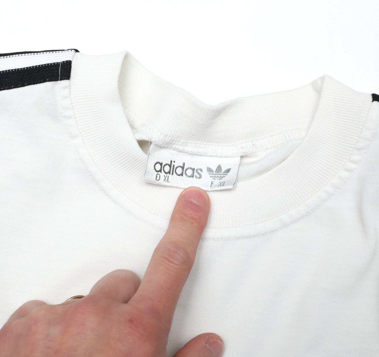 1992/94 GERMANY Vintage adidas Home Football Cotton Tee Shirt (XL) EURO 92