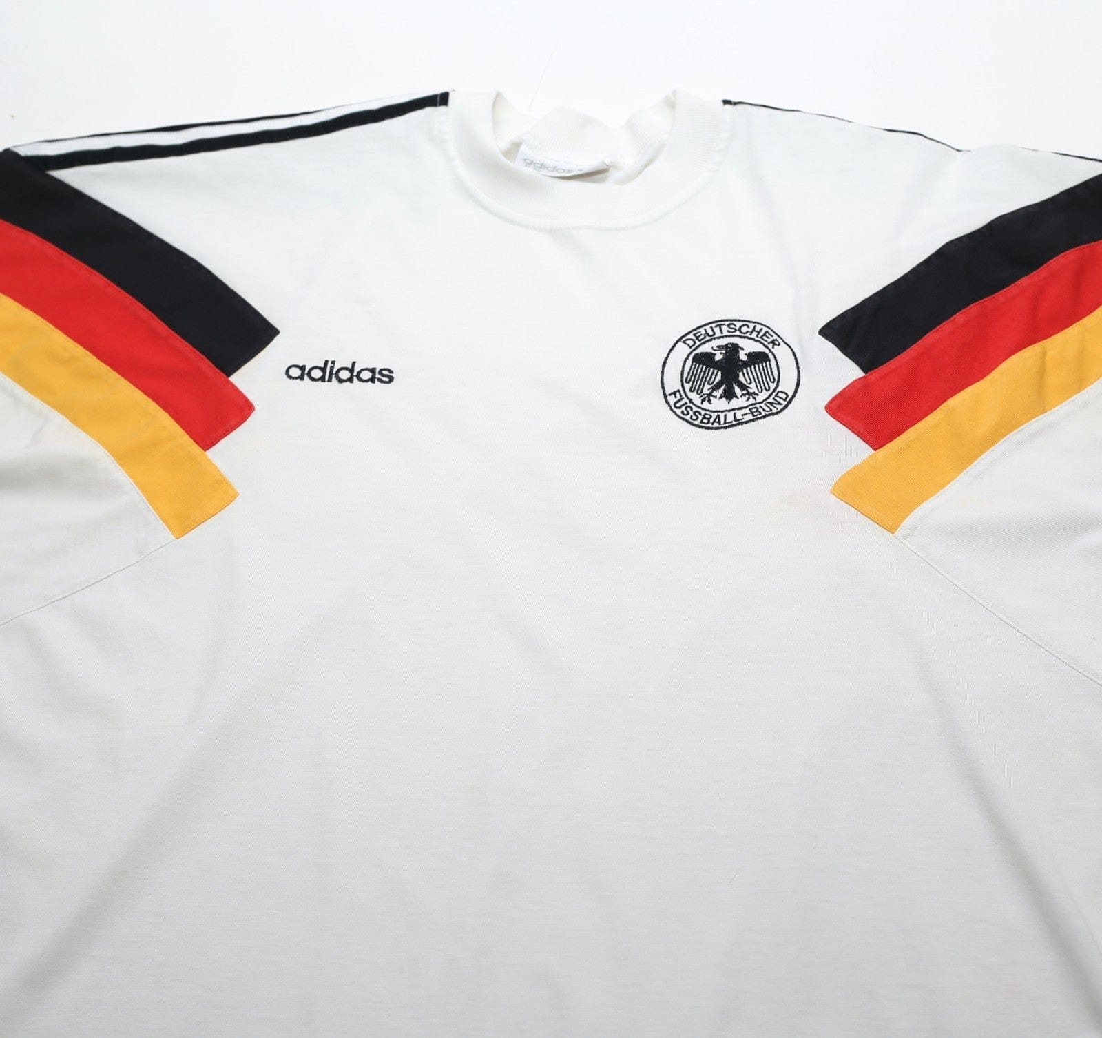 1992/94 GERMANY Vintage adidas Home Football Cotton Tee Shirt (XL) EURO 92