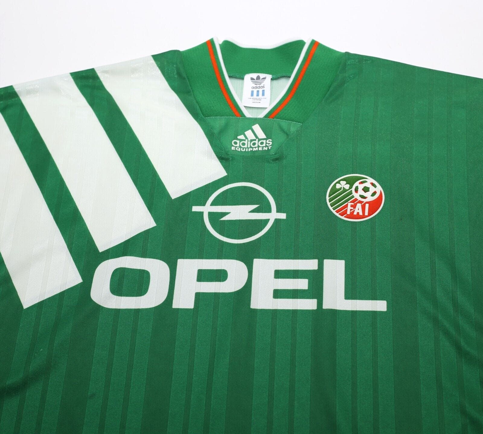 1992/94 IRELAND Vintage adidas Equipment Home Football Shirt Jersey (M/L)