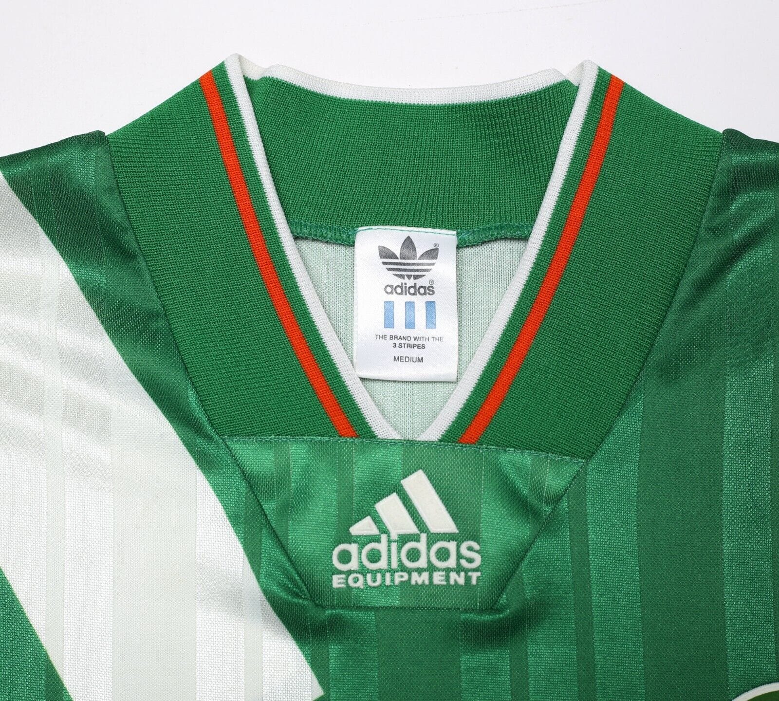 1992/94 IRELAND Vintage adidas Equipment Home Football Shirt Jersey (M/L)