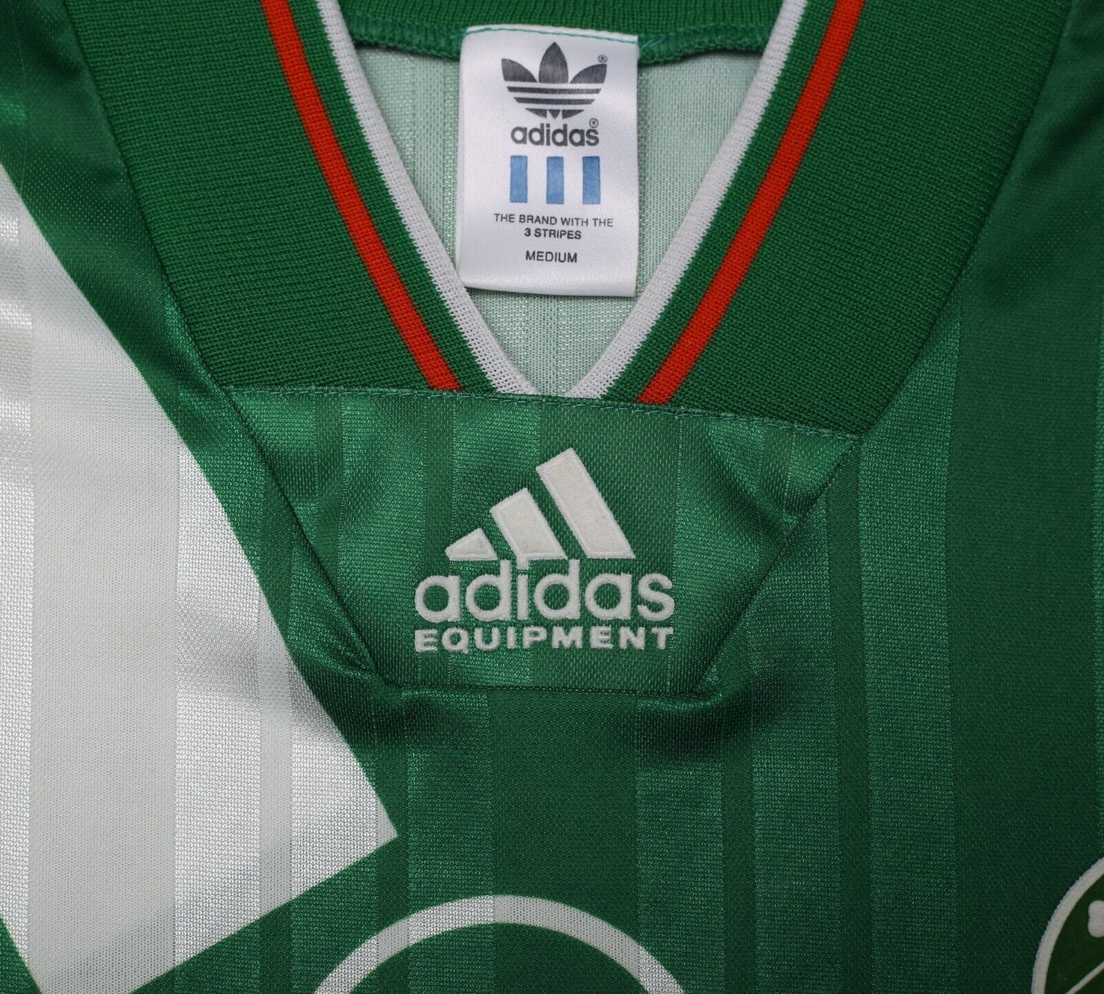 1992 94 IRELAND Vintage adidas Equipment Home Football Shirt Jersey M Football Shirt Collective