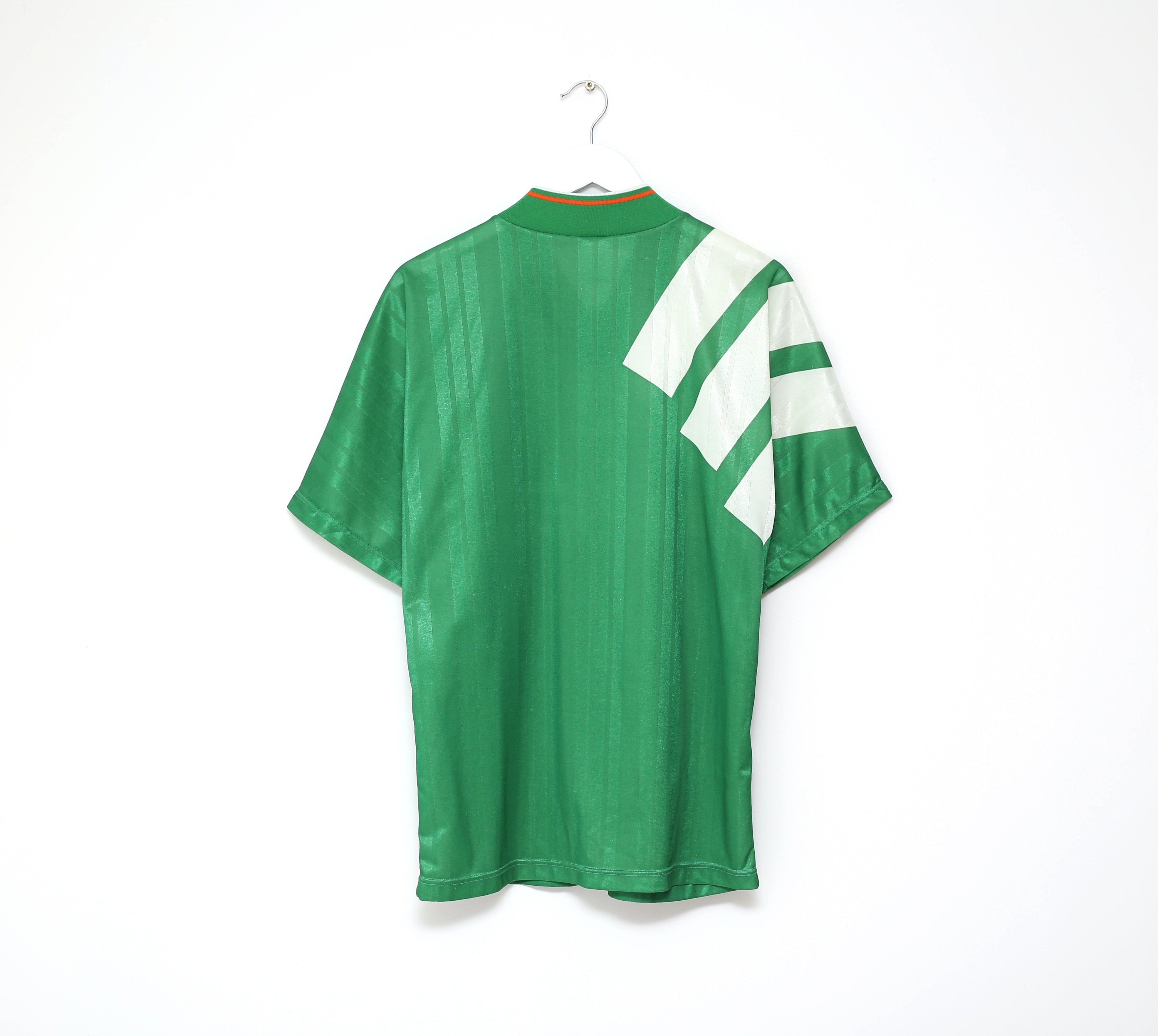 1992/94 IRELAND Vintage adidas Equipment Home Football Shirt Jersey (M/L)